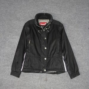 Vintage Marker Ski Jacket Womens 10 Black Reflective Gorpcore RN73344